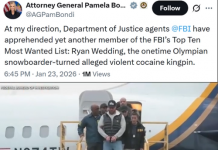 Личная победа ФБР: арестован наркобарон из списка самых разыскиваемых, бывший олимпиец