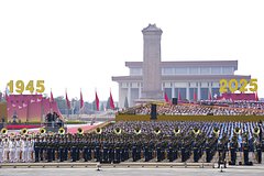 Появились кадры с военного парада в Пекине